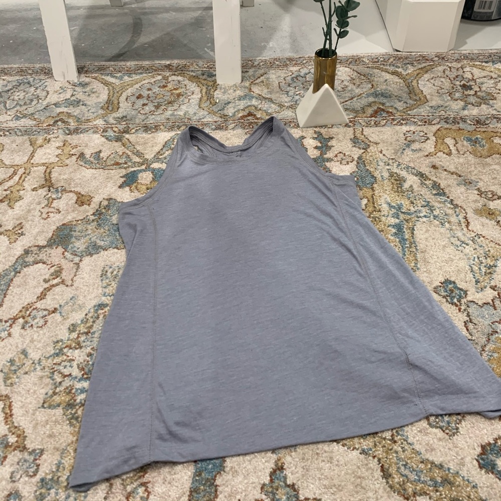 Gray athletic tank top
